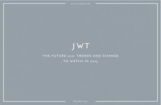 JWT 2015 - Future100 trends12.11.14