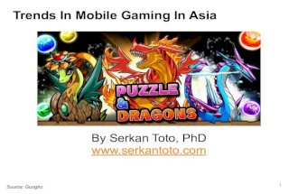 Xu hướng trong trò chơi di động tại châu Á