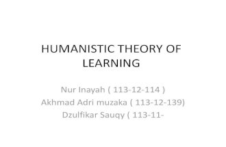 Humanistic theories