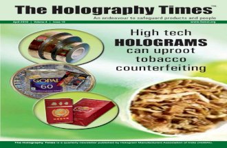 The Holography Times, April 2010, Volume 4, Issue no 10