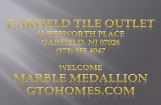 Marble medallion outlet installation new jersey new york