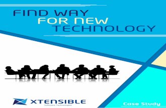 Case study @PuneXtensible Xtensible Software Technologies