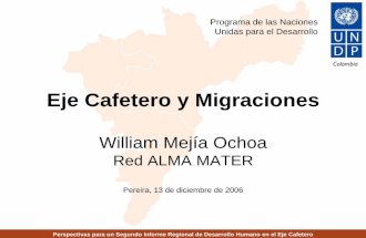 Eje cafetero y migraciones 2006