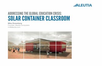 Aleutia's Solar Container Classroom