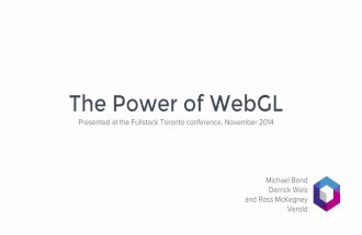 Power of WebGL (FSTO 2014)