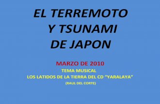 El terremoto de japon 2011