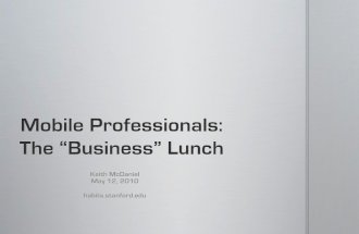 The "Business" lunch