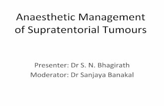 Anaesthetic Management of Supratentorial Tumours