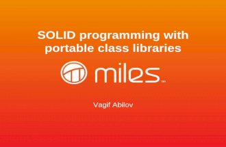 SOLID Programming with Portable Class Libraries