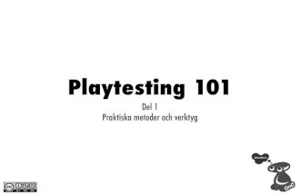 Playtesting 101 del 1