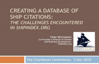 Creating A Database of Ship Citations