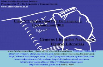 Clase n°7 psu de lenguaje y comunicación 2010   generos literarios