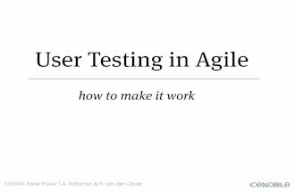 Sxsw14 panel picker   user testing in agile