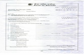 Bank of Baroda issue of service cum-identity card forms