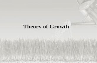 Theory of growth