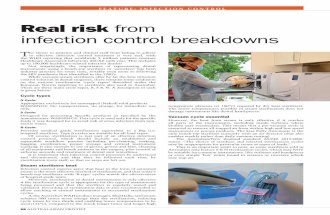 The Real Risk from Infection control breakdowns