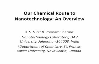 Our Chemical route to Nanotechnology