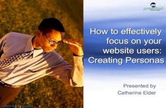 Creating Personas by focusing on your website users