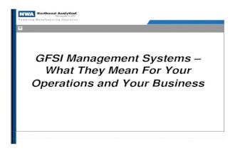 Gfsi  & Your Plant Operations Webcast