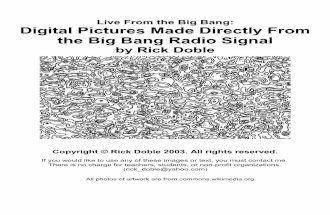 Digital Pictures Made Directly From the Big Bang Radio Signal by Rick Doble