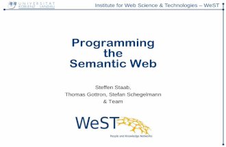 ESWC SS 2013 - Tuesday Keynote Steffen Staab: Programming the Semantic Web