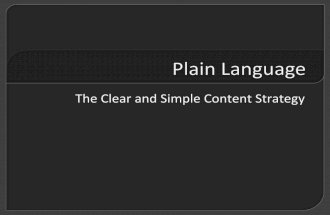 Plain Language: The Clear and Simple Content Strategy