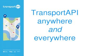TransportAPI outline Jan 2015