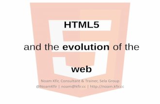 HTML5 and the Evolution of the Web