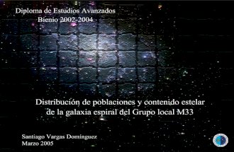 Distribución de poblaciones y contenido estelar de la galaxia espiral del Grupo Local M33