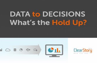 Data to Decisions. What's the Hold Up?