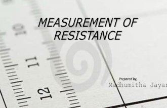 Measurement of Resistance