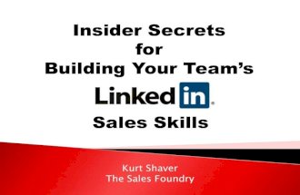 Building Your Sales Team's LinkedIn Skills