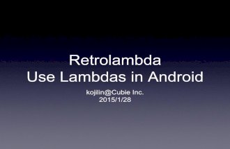 Use Lambdas in Android