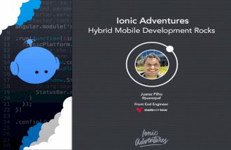 Ionic adventures - Hybrid Mobile App Development rocks