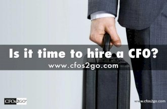 Is it time to hire a CFO?