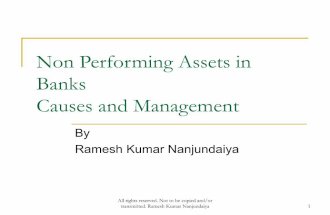 Non performing assets causes and management