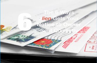 6 Ways zlien Gets Your Notice to Owner Sent Correctly