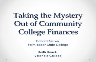 Taking The Mystery Out of Community College Finances