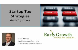 Startup Tax Strategies
