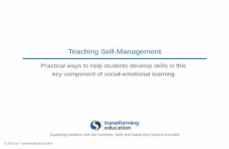 Teaching Self-Management