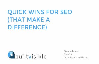 Inbound 2015: Quick Wins for SEO That Make a Difference