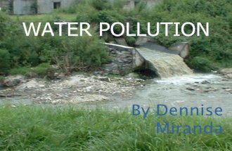 water pollution.