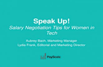 Salary Negotiation for Women in Tech