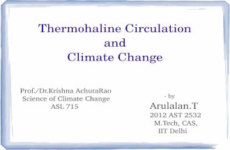 Thermohaline Circulation & Climate Change