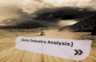 Indian Auto Industry Analysis