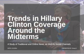 Trends in Hillary Clinton Coverage Around the Midterms