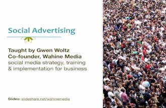 Social Advertising: Pacific New Media Class, Feb 2015