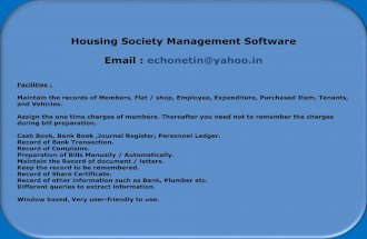 Housing SocietyManagementDesktopSoftware