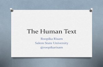 The Human Text - Roopika Risam