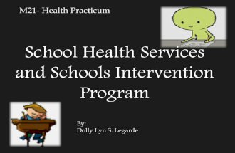 School Health Services and Intervention Program sample